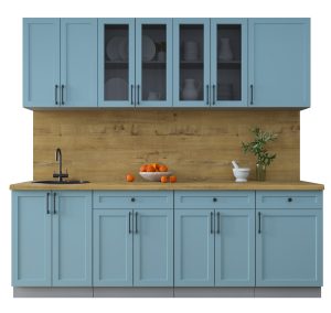 ГОТОВАЯ КУХНЯ ТРЕНД SOFT-TOUCH 2,3А (ОКЕАН/ ОКЕАН)