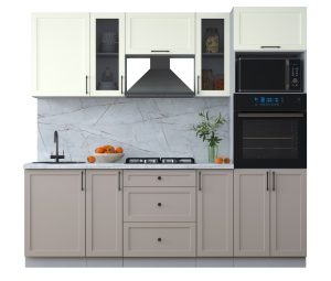 ГОТОВАЯ КУХНЯ ТРЕНД SOFT-TOUCH 2,3В (БЕЛЫЙ/ ЛУНА)