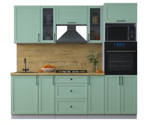 ГОТОВАЯ КУХНЯ ТРЕНД SOFT-TOUCH 2,3В (МЯТА/ МЯТА)