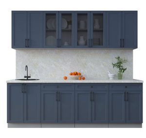 ГОТОВАЯ КУХНЯ ТРЕНД SOFT-TOUCH 2,4А (ИНДИГО/ ИНДИГО)