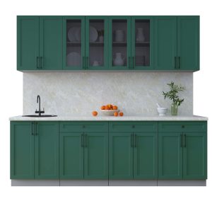 ГОТОВАЯ КУХНЯ ТРЕНД SOFT-TOUCH 2,4А (ИЗУМРУД/ ИЗУМРУД)