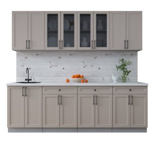 ГОТОВАЯ КУХНЯ ТРЕНД SOFT-TOUCH 2,4А (ЛУНА/ ЛУНА)