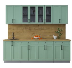 ГОТОВАЯ КУХНЯ ТРЕНД SOFT-TOUCH 2,4А (МЯТА/ МЯТА)