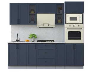 ГОТОВАЯ КУХНЯ ТРЕНД SOFT-TOUCH 2,4В (ИНДИГО/ ИНДИГО)