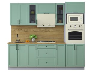 ГОТОВАЯ КУХНЯ ТРЕНД SOFT-TOUCH 2,4В (МЯТА/ МЯТА)