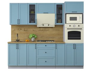 ГОТОВАЯ КУХНЯ ТРЕНД SOFT-TOUCH 2,4В (ОКЕАН/ ОКЕАН)