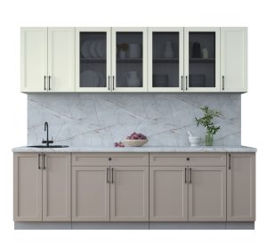 ГОТОВАЯ КУХНЯ ТРЕНД SOFT-TOUCH 2,5А (БЕЛЫЙ/ ЛУНА)