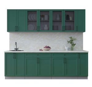 ГОТОВАЯ КУХНЯ ТРЕНД SOFT-TOUCH 2,5А (ИЗУМРУД/ ИЗУМРУД)