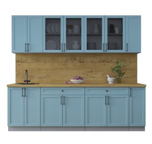 ГОТОВАЯ КУХНЯ ТРЕНД SOFT-TOUCH 2,5А (ОКЕАН/ ОКЕАН)