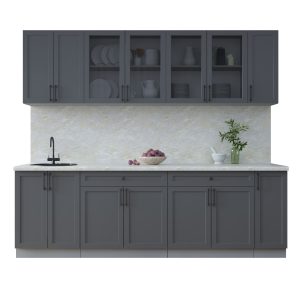 ГОТОВАЯ КУХНЯ ТРЕНД SOFT-TOUCH 2,5А (ПЕПЕЛ/ ПЕПЕЛ)