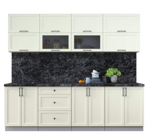 ГОТОВАЯ КУХНЯ ТРЕНД SOFT-TOUCH 2,5Б (БЕЛЫЙ/ БЕЛЫЙ)