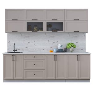 ГОТОВАЯ КУХНЯ ТРЕНД SOFT-TOUCH 2,5Б (ЛУНА/ ЛУНА)