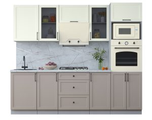 ГОТОВАЯ КУХНЯ ТРЕНД SOFT-TOUCH 2,5В (БЕЛЫЙ/ ЛУНА)