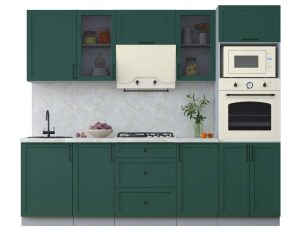 ГОТОВАЯ КУХНЯ ТРЕНД SOFT-TOUCH 2,5В (ИЗУМРУД/ ИЗУМРУД)