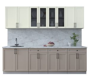 ГОТОВАЯ КУХНЯ ТРЕНД SOFT-TOUCH 2,6А (БЕЛЫЙ/ ЛУНА)