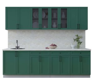 ГОТОВАЯ КУХНЯ ТРЕНД SOFT-TOUCH 2,6А (ИЗУМРУД/ ИЗУМРУД)