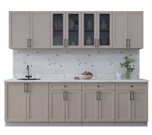 ГОТОВАЯ КУХНЯ ТРЕНД SOFT-TOUCH 2,6А (ЛУНА/ ЛУНА)