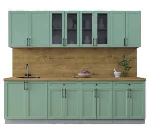 ГОТОВАЯ КУХНЯ ТРЕНД SOFT-TOUCH 2,6А (МЯТА/ МЯТА)