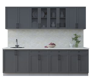 ГОТОВАЯ КУХНЯ ТРЕНД SOFT-TOUCH 2,6А (ПЕПЕЛ/ ПЕПЕЛ)