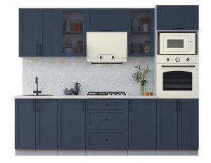 ГОТОВАЯ КУХНЯ ТРЕНД SOFT-TOUCH 2,6В (ИНДИГО/ ИНДИГО)