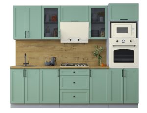 ГОТОВАЯ КУХНЯ ТРЕНД SOFT-TOUCH 2,6В (МЯТА/ МЯТА)