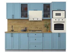 ГОТОВАЯ КУХНЯ ТРЕНД SOFT-TOUCH 2,6В (ОКЕАН/ ОКЕАН)