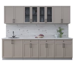 ГОТОВАЯ КУХНЯ ТРЕНД SOFT-TOUCH 2,7А (ЛУНА/ ЛУНА)