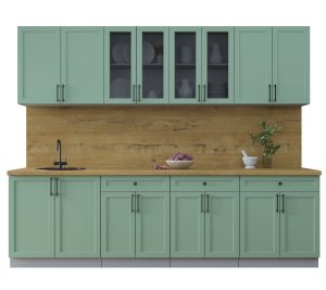 ГОТОВАЯ КУХНЯ ТРЕНД SOFT-TOUCH 2,7А (МЯТА/ МЯТА)