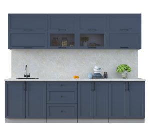 ГОТОВАЯ КУХНЯ ТРЕНД SOFT-TOUCH 2,7Б (ИНДИГО/ ИНДИГО)