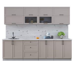 ГОТОВАЯ КУХНЯ ТРЕНД SOFT-TOUCH 2,7Б (ЛУНА/ ЛУНА)