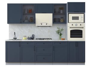 ГОТОВАЯ КУХНЯ ТРЕНД SOFT-TOUCH 2,7В (ИНДИГО/ ИНДИГО)