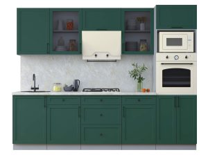 ГОТОВАЯ КУХНЯ ТРЕНД SOFT-TOUCH 2,7В (ИЗУМРУД/ ИЗУМРУД)