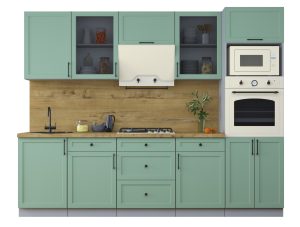 ГОТОВАЯ КУХНЯ ТРЕНД SOFT-TOUCH 2,7В (МЯТА/ МЯТА)