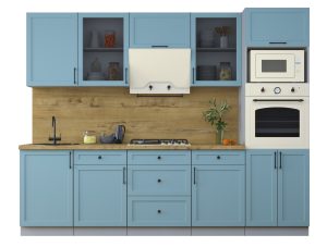 ГОТОВАЯ КУХНЯ ТРЕНД SOFT-TOUCH 2,7В (ОКЕАН/ ОКЕАН)