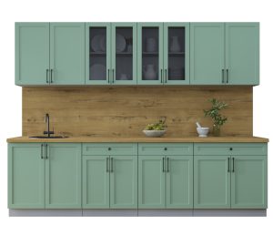 ГОТОВАЯ КУХНЯ ТРЕНД SOFT-TOUCH 2,8А (МЯТА/ МЯТА)