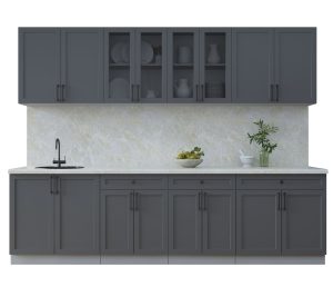 ГОТОВАЯ КУХНЯ ТРЕНД SOFT-TOUCH 2,8А (ПЕПЕЛ/ ПЕПЕЛ)