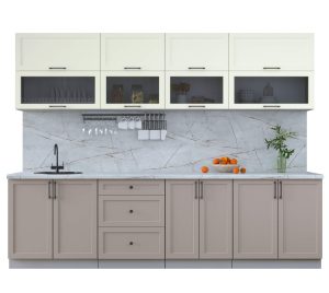 ГОТОВАЯ КУХНЯ ТРЕНД SOFT-TOUCH 2,8Б (ЛУНА/ ЛУНА)