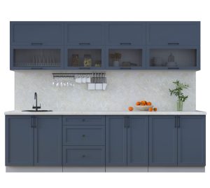 ГОТОВАЯ КУХНЯ ТРЕНД SOFT-TOUCH 2,8Б (ИНДИГО/ ИНДИГО)
