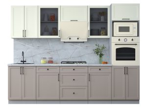 ГОТОВАЯ КУХНЯ ТРЕНД SOFT-TOUCH 2,8В (БЕЛЫЙ/ ЛУНА)