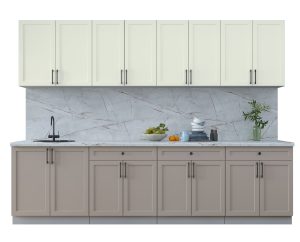 ГОТОВАЯ КУХНЯ ТРЕНД SOFT-TOUCH 2,9А (БЕЛЫЙ/ ЛУНА)