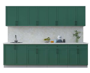 ГОТОВАЯ КУХНЯ ТРЕНД SOFT-TOUCH 2,9А (ИЗУМРУД/ ИЗУМРУД)