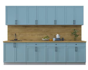 ГОТОВАЯ КУХНЯ ТРЕНД SOFT-TOUCH 2,9А (ОКЕАН/ ОКЕАН)