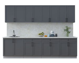 ГОТОВАЯ КУХНЯ ТРЕНД SOFT-TOUCH 2,9А (ПЕПЕЛ/ ПЕПЕЛ)