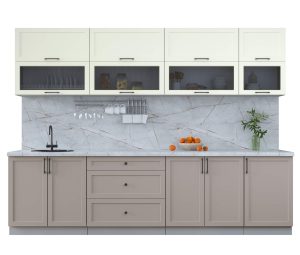 ГОТОВАЯ КУХНЯ ТРЕНД SOFT-TOUCH 2,9Б (БЕЛЫЙ/ ЛУНА)