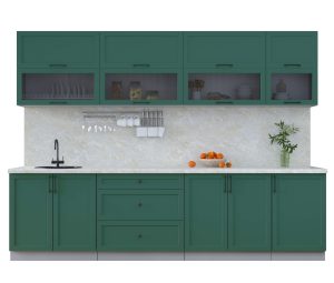 ГОТОВАЯ КУХНЯ ТРЕНД SOFT-TOUCH 2,9Б (ИЗУМРУД/ ИЗУМРУД)