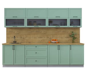 ГОТОВАЯ КУХНЯ ТРЕНД SOFT-TOUCH 2,9Б (МЯТА/ МЯТА)