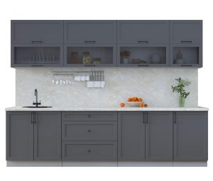 ГОТОВАЯ КУХНЯ ТРЕНД SOFT-TOUCH 2,9Б (ПЕПЕЛ/ ПЕПЕЛ)