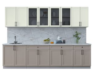 ГОТОВАЯ КУХНЯ ТРЕНД SOFT-TOUCH 3.0А (БЕЛЫЙ/ ЛУНА)