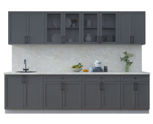 ГОТОВАЯ КУХНЯ ТРЕНД SOFT-TOUCH 3.0А (ПЕПЕЛ/ ПЕПЕЛ)