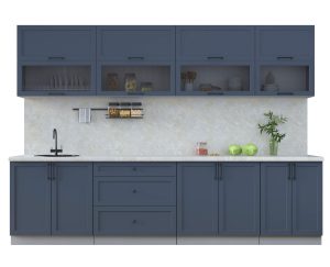 ГОТОВАЯ КУХНЯ ТРЕНД SOFT-TOUCH 3,0Б (ИНДИГО/ ИНДИГО)